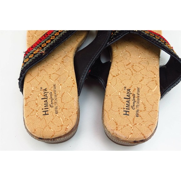 Himalaya Sz 41 M Black Flip Flop Fabric Women Sandals‎ - Picture 7 of 12